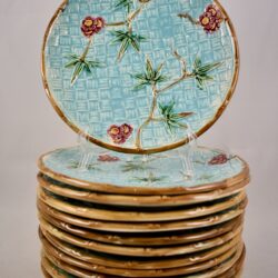 Fielding Majolica Bamboo Plates, set/12 - SOLD